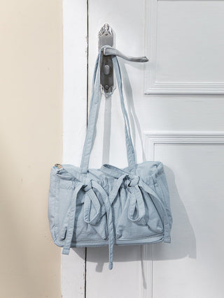 Light Nylon shoulder Bow Bag