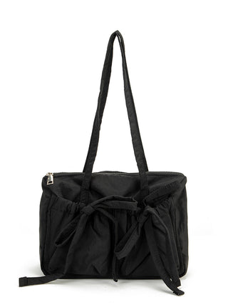 Light Nylon shoulder Bow Bag