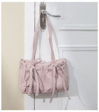 Light Nylon shoulder Bow Bag