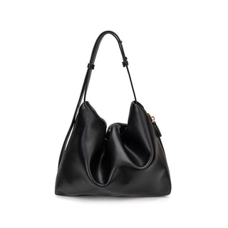 Textured Leather Shopper Hobo Bags