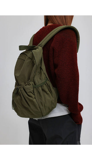 Casual canvas student schoolbag