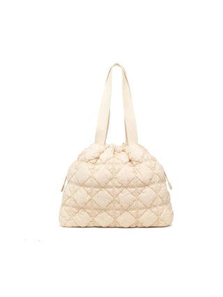 Quilted Nylon Tote Bag