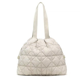 Quilted Nylon Tote Bag