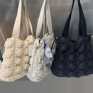 Quilted Nylon Tote Bag