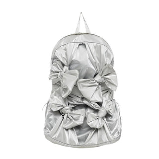 Bow knot silver large capacity outdoor backpack