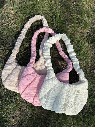 Rippled cross body bag