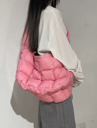 Pleated puff cotton bag