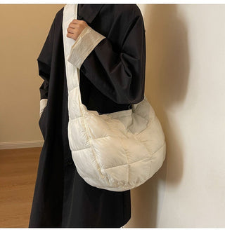 Pleated puff cotton bag