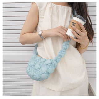 Cloud bubble folded down bag