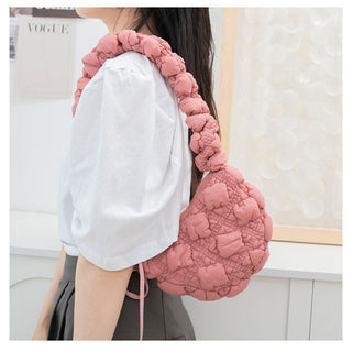 Cloud bubble folded down bag