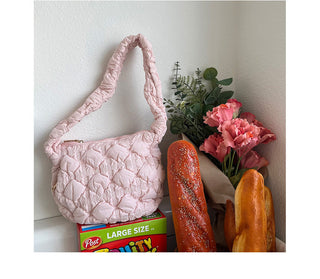 Soft fold embroidery cotton bag