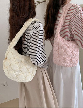 Soft fold embroidery cotton bag