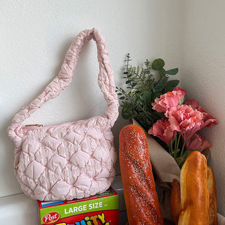 Soft fold embroidery cotton bag