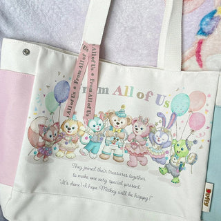 Cute cartoon canvas print shoulder bag