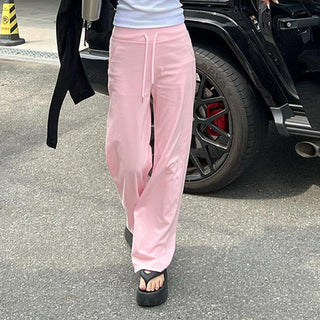 Loose Straight Leg Wide Leg Pants