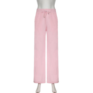 Loose Straight Leg Wide Leg Pants