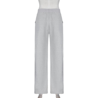 Loose Straight Leg Wide Leg Pants