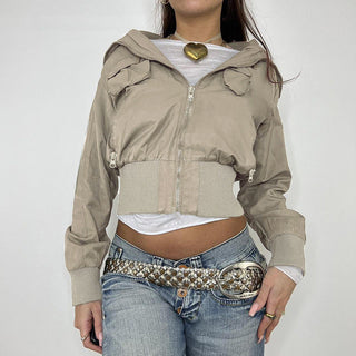 Retro crop Windproof Jacket