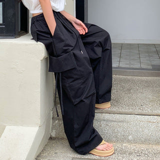 Loose Lace-up cargoPants