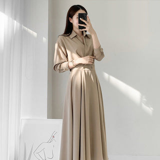 Collar Long Dress