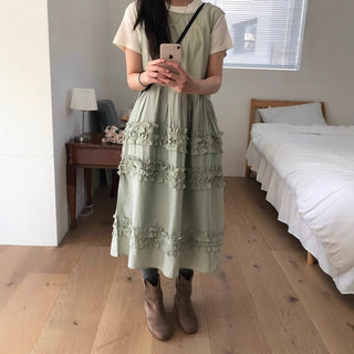 Pleated Wooden Ear Dress