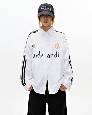 Long-sleeved oversize sports jacket