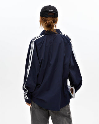 Long-sleeved oversize sports jacket