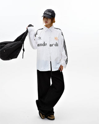 Long-sleeved oversize sports jacket