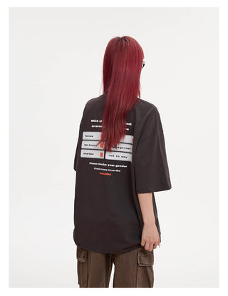 Oversize printed T-shirt