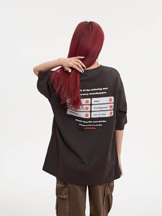 Oversize printed T-shirt