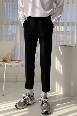 loose straight fit iron-free trousers