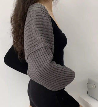 retro loose all-match knitted bolero