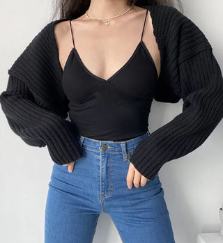 retro loose all-match knitted bolero