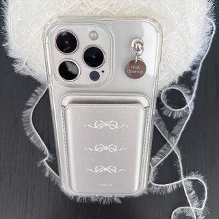 [Magsafe.ver] white mood silver card slot magsafe case set