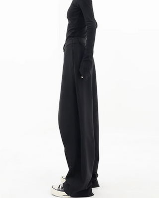 ASYMMETRICAL CROSS PANEL TROUSERS