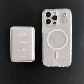 [Magsafe.ver] white mood silver card slot magsafe case set