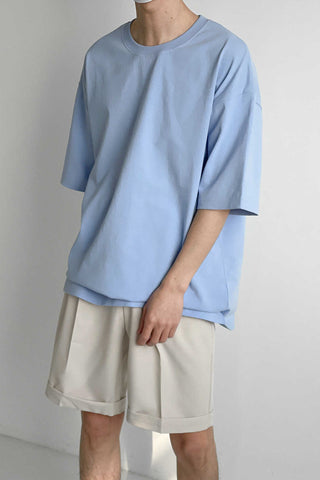 Solid color Loose fit T-shirt