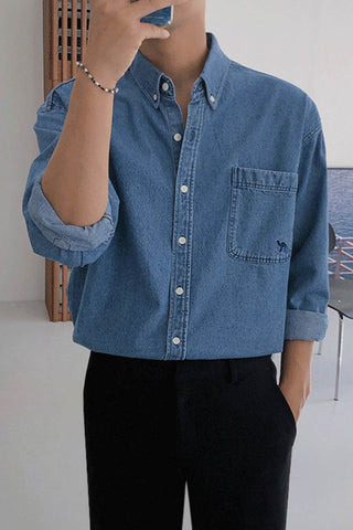 Denim Long Sleeve Shirt