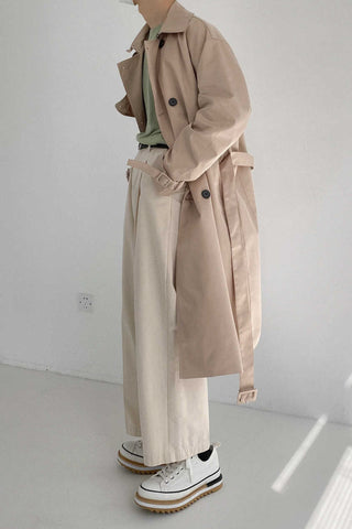 Mid-Length windbreaker Coat