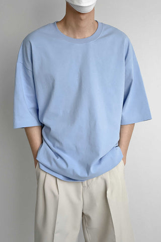 Solid color Loose fit T-shirt