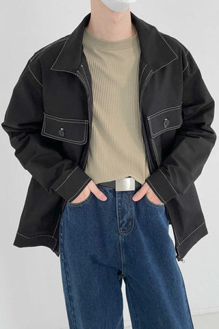 Thin Lapel Loose Fit casual jacket