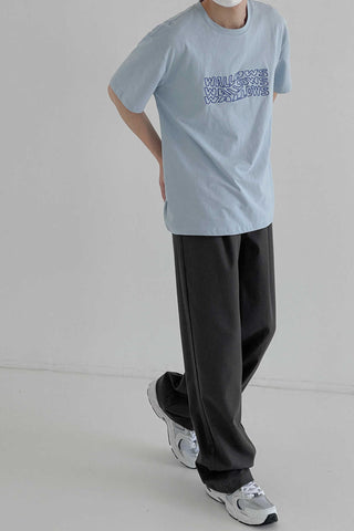 Embroidery loose fit T-shirt