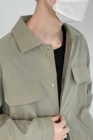 Thin Lapel Casual Shirt Jacket