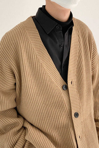 Pit Striped Knitted Cardigan