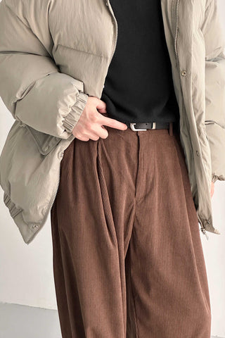 Corduroy Straight Loose Fit Pants