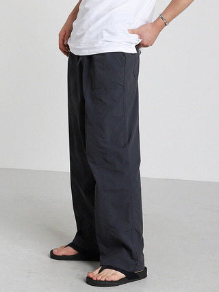 Loose fit overalls wide-leg pants