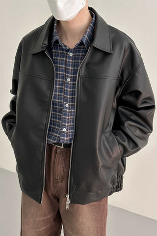 Lapeled Leather jacket