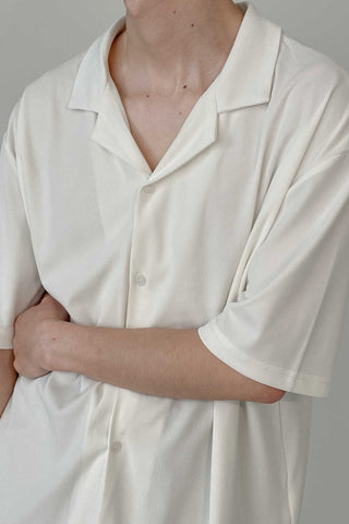 Anti-wrinkle Cuban collar shirt