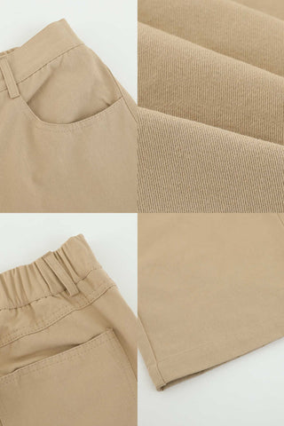 loose fit cotton casual pants