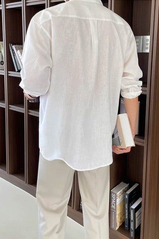 cotton & linen Long-sleeved shirt